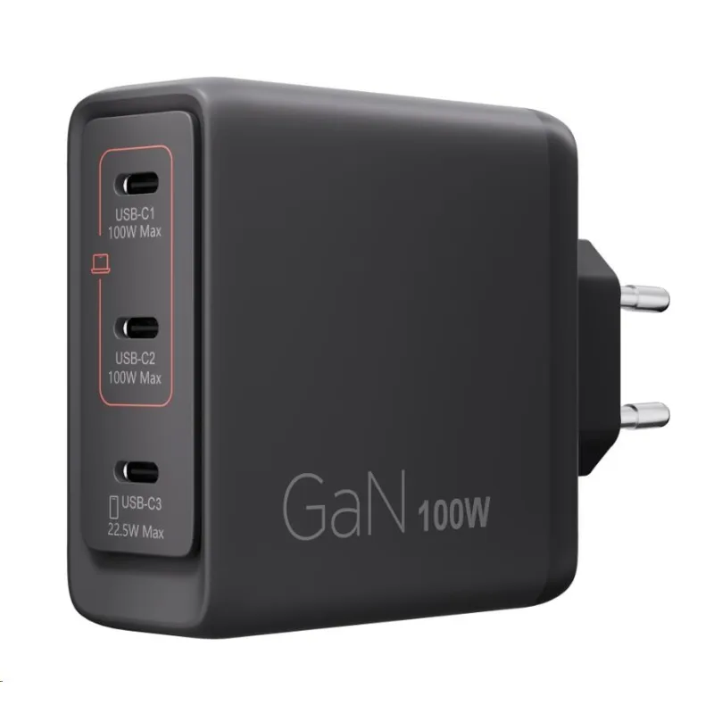 Lenovo Multi-port USB-C 100 W GaN Charger G0A6100BEU