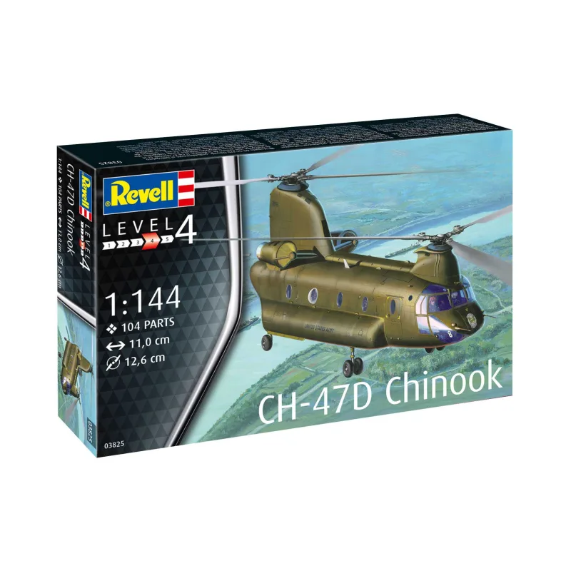 Revell Plastic ModelKit vrtuľník 03825 - CH-47D Chinook (1:144)