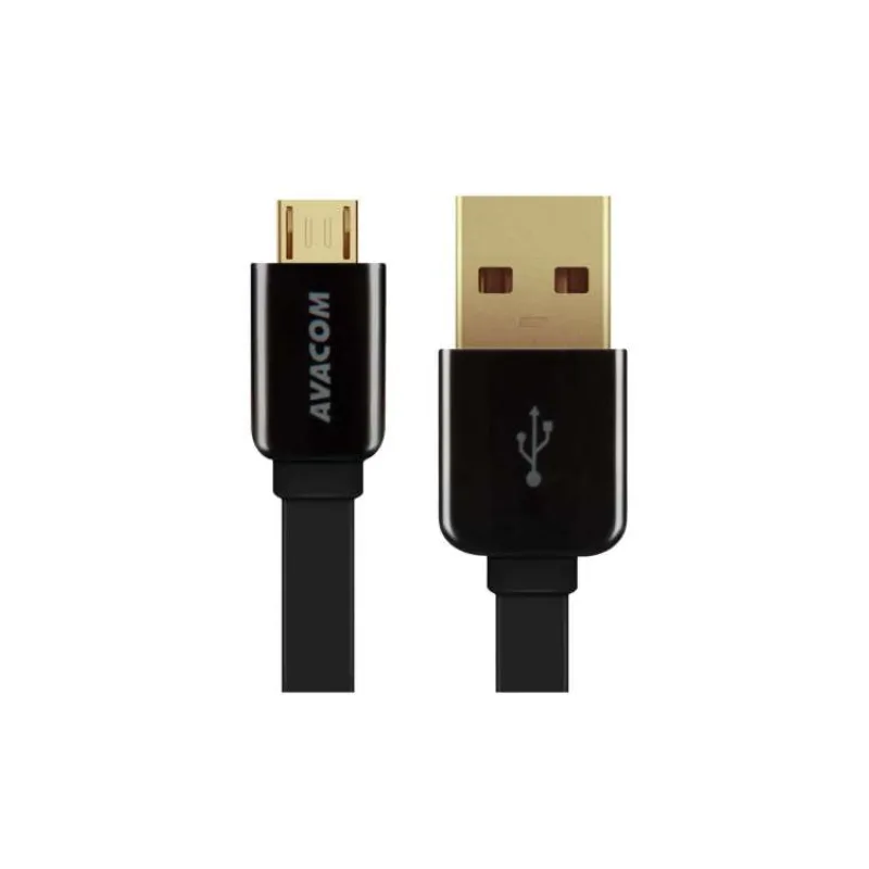 Kábel AVACOM MIC-120K USB - Micro USB, 120cm, čierna (DCUS-MIC-120K)