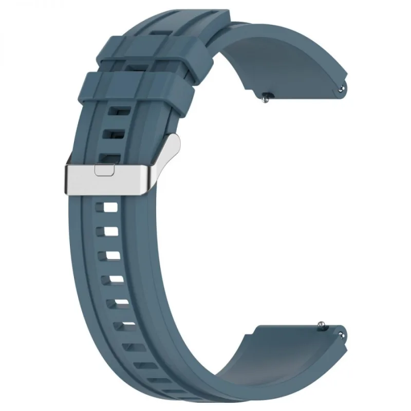 Extra prodloužený silikonový řemínek - Modro šedý, 22 mm ESES 1530004183