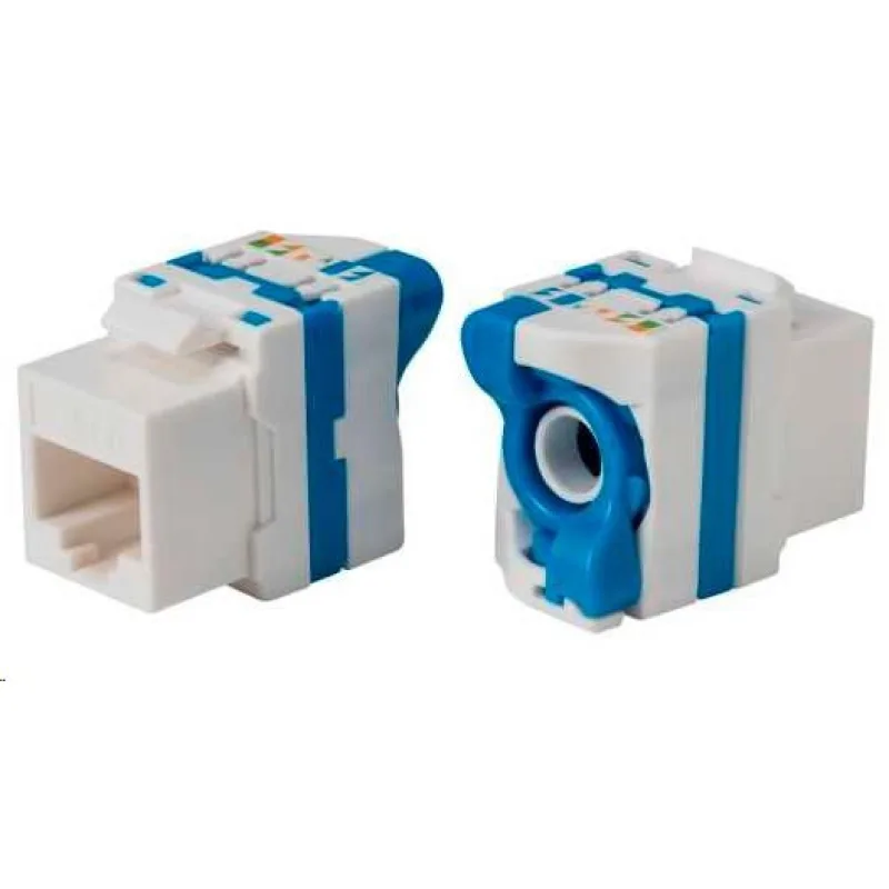 Keystone Cat6a, UTP, samozařezávací se zámkem, bílý KESW6ANZIPX