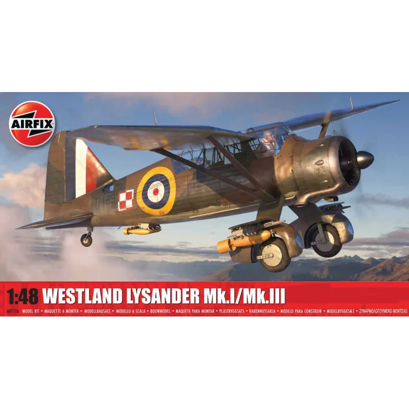 Airfix Classic Kit lietadlo A07116 - Westland Lysander Mk.I/Mk.III (1:48)