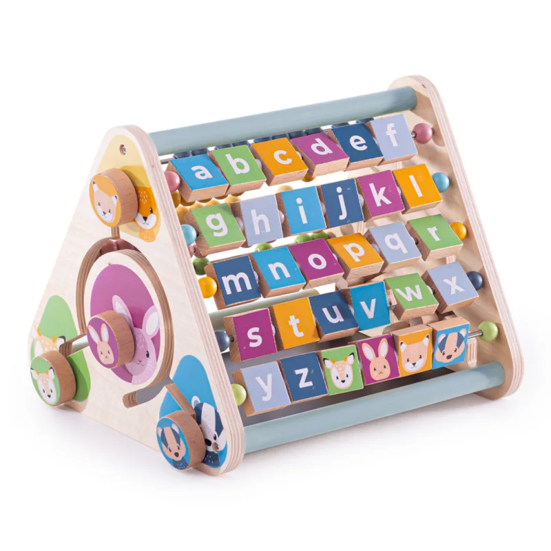 Bigjigs Toys Bigjigs Toys Aktívny trojuholník so zvieratkami - poškodený obal