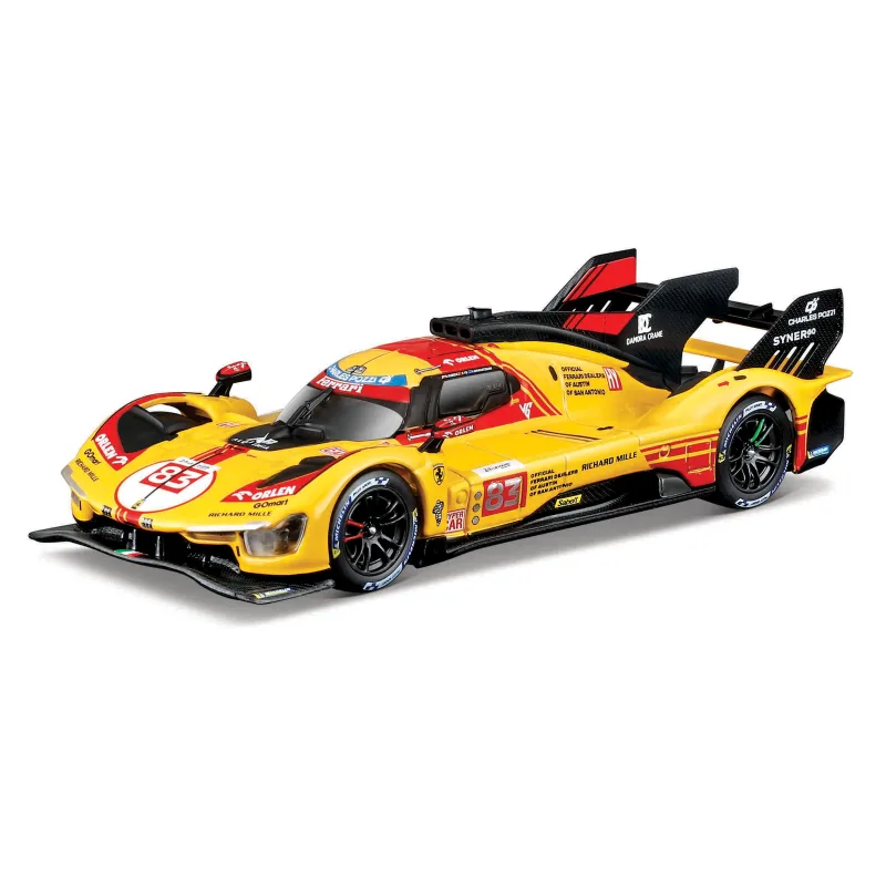 Bburago - RACING, Ferrari 499P - 24H Le Mans 2024 v dekoratívnom boxe, 1:43