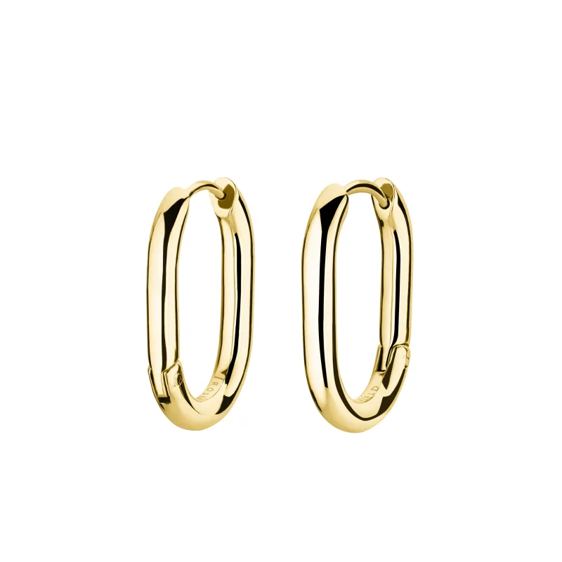 Dámske náušnice Rosefield Gold Small Oval Hoops JEOSG-J569