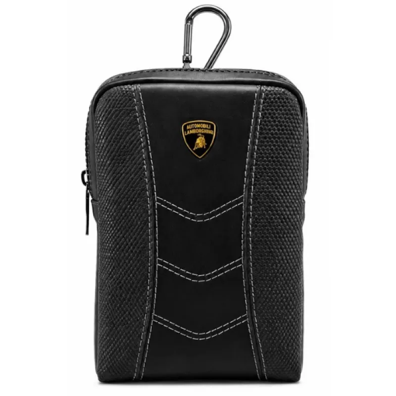 LAMBORGHINI Pánska Príručná Taška LAMBIRGHINI MurcieIago - čierna 16x10x3,5cm
