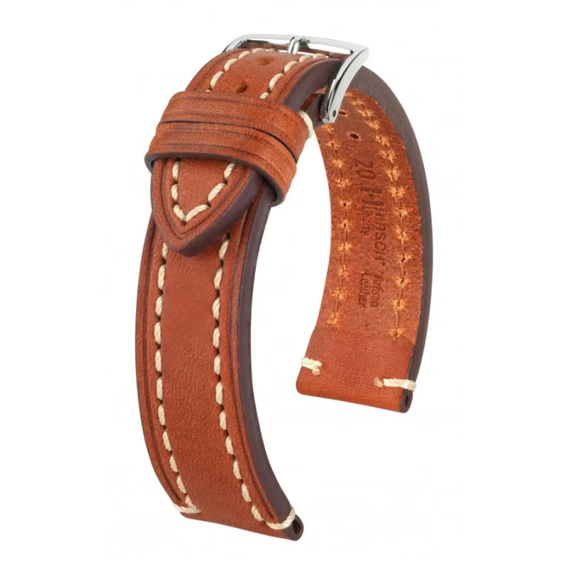 Liberty L - Kožený remienok na hodinky 18 mm hnedý HIRSCH 10900270-2-18