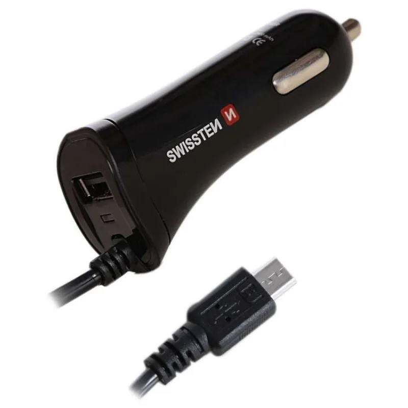 Swissten Cl Autonabíječka Micro Usb A Usb 2,4A Power (20111000)