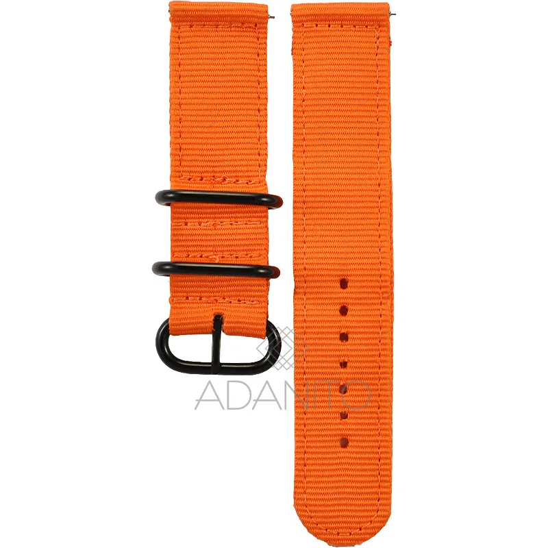 Nylonový remienok na hodinky 20 mm oranžový ADANITO 109AR12B20
