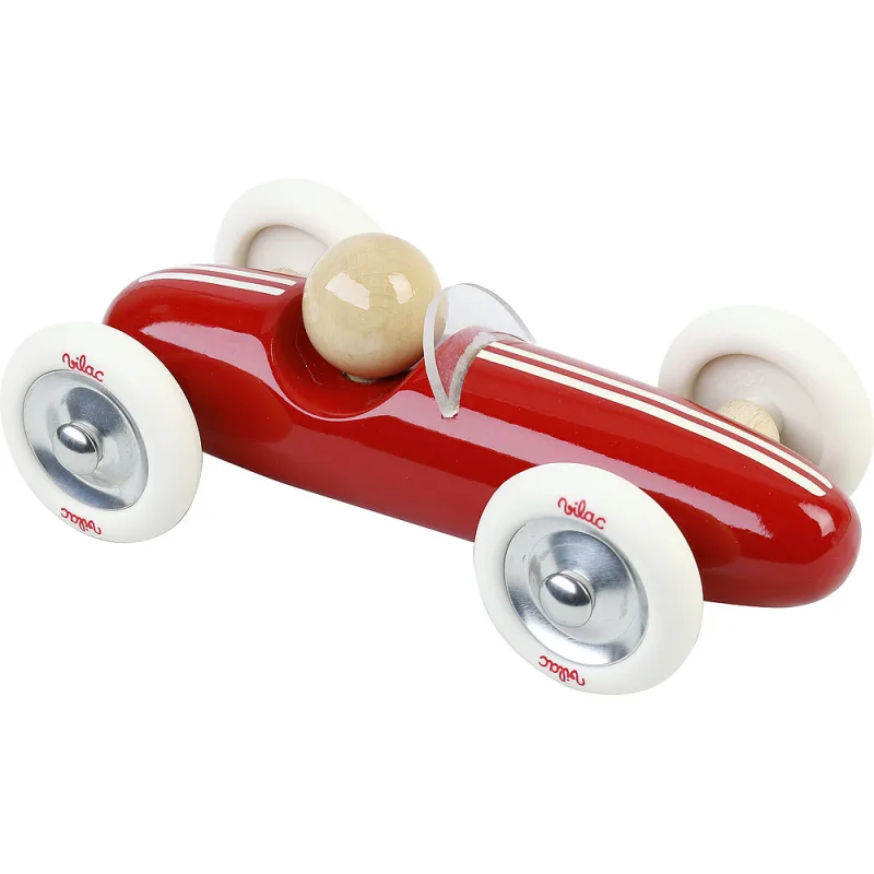 Vilac Vilac Drevené auto veľké Grand prix vintage červené