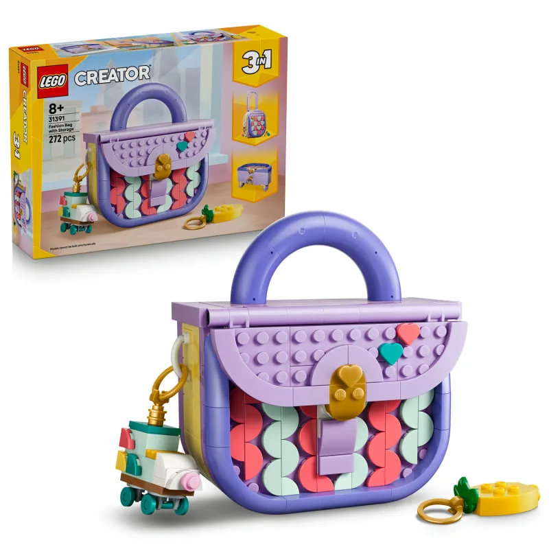 LEGO Creator 3v1 31391 Módna kabelka s úložným priestorom