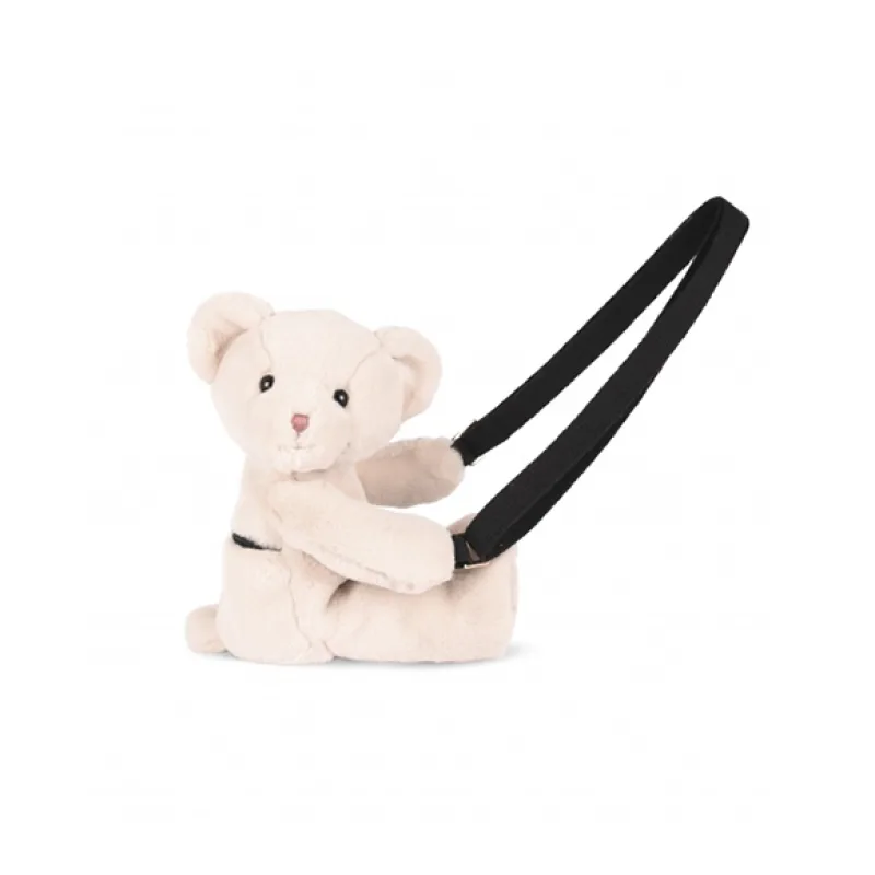 Doudou et Compagnie Paris Doudou Plyšová taška cez rameno Medvedík béžový 30 cm