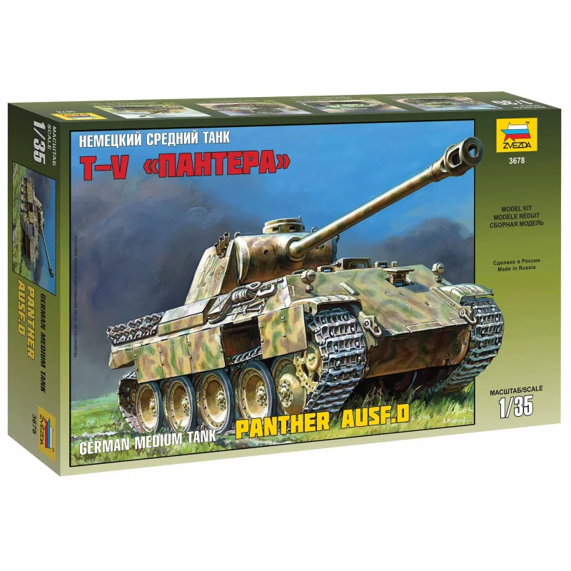 Zvezda Model Kit tank 3678 - Panther Ausf.D (1:35)
