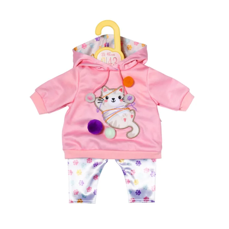Dolly Moda Oblečenie s mačiatkom, 43 cm
