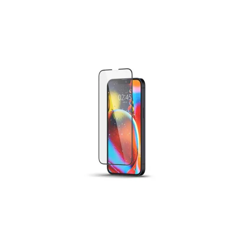 Spigen ochranné sklo GLAS.tR Slim HD pre iPhone 16e/14/13/13 Pro - Black Frame (AGL03392)