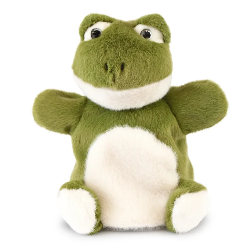 Doudou et Compagnie Paris Doudou Histoire d'Ours Plyšová maňuška Žabka zelená 24 cm