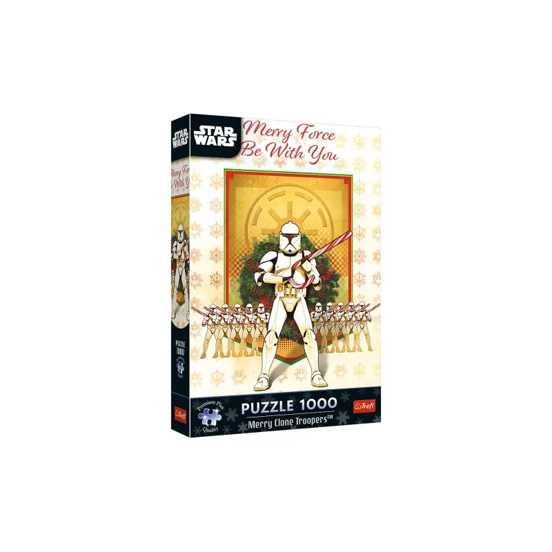 Trefl Puzzle Premium Plus: Star Wars - Veselá klonová jednotka 1000 dielikov 48x68,3cm v krabici 27x40x6cm