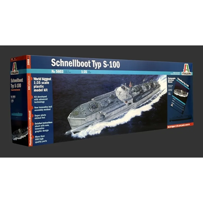 Italeri Model Kit loď PRM edícia 5603 - SCHNELLBOOT TYP S-100 (1:35)