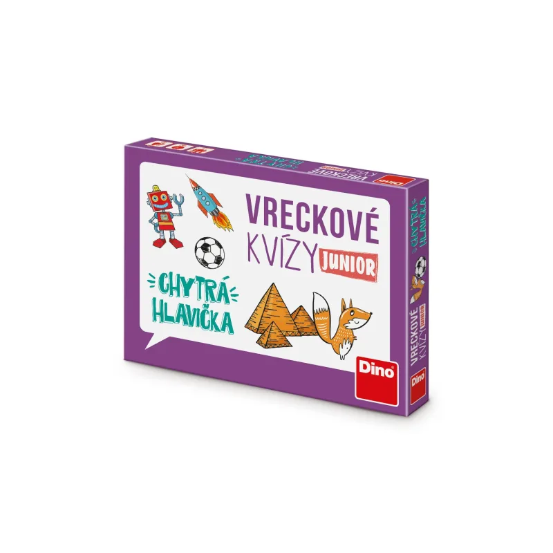 Dino VRECKOVÉ KVÍZY JUNIOR – MÚDRA HLAVIČKA SK Cestovná hra