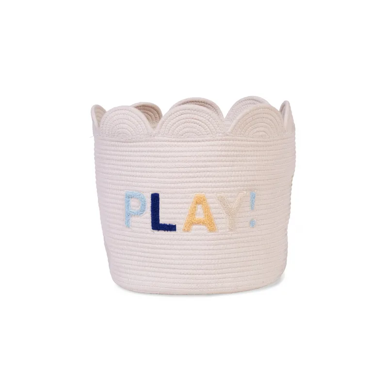 Childhome Kôš na hračky Kvetina Off White 35x35x35 cm