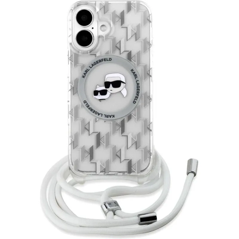 Karl Lagerfeld IML Monogram Crossbody K&CH Heads MagSafe kryt iPhone 16…