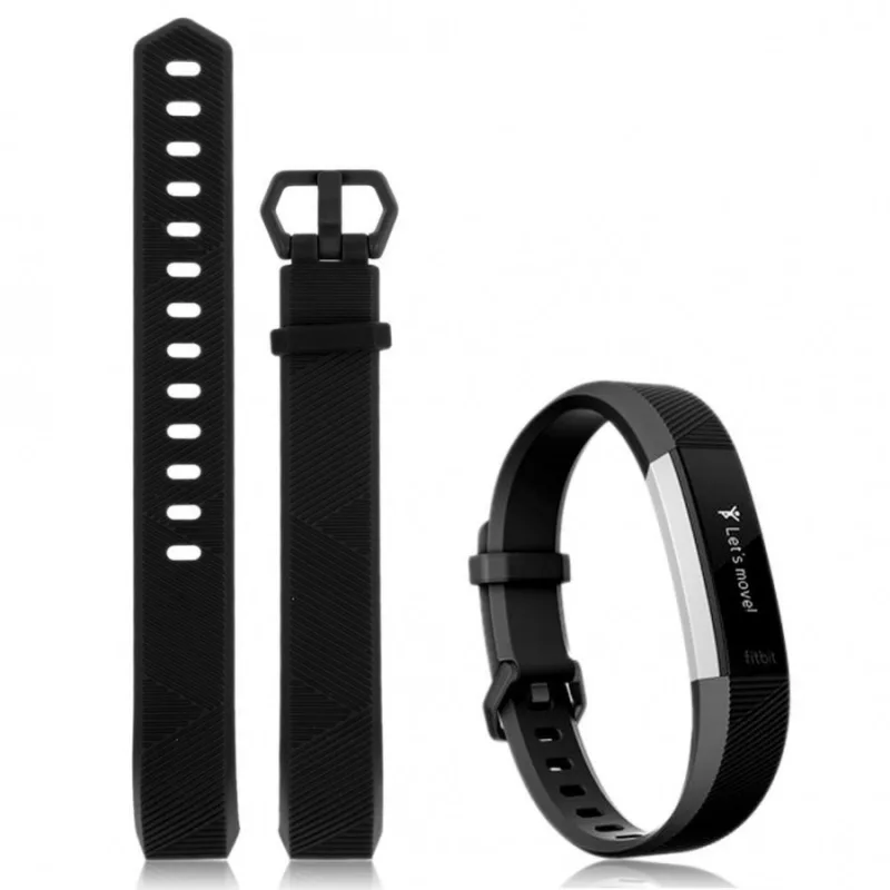 Silikonový řemínek černý ve velikosti S pro Fitbit Alta HR ESES 1530000641