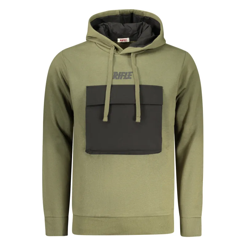 Pánska Mikina bez zipsu RIFLE - Zelená Farba: Zelená, Veľkosť: 2XL