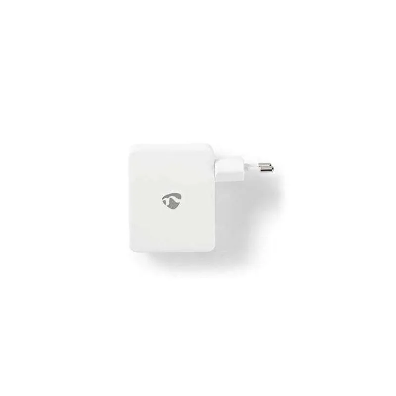 NEDIS síťová nabíječka/ 24 W/ 5V/ 4x 2.4 A/ rychlé nabíjení/ 4x USB-A/ bílá (WCHAU481AWT)