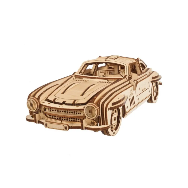 Ugears Ugears 3D drevené mechanické puzzle Auto Winged Sports Coupe