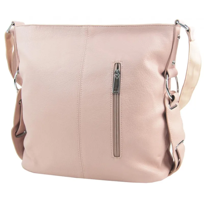Mahel Ružová moderná crossbody dámska kabelka 67-MH