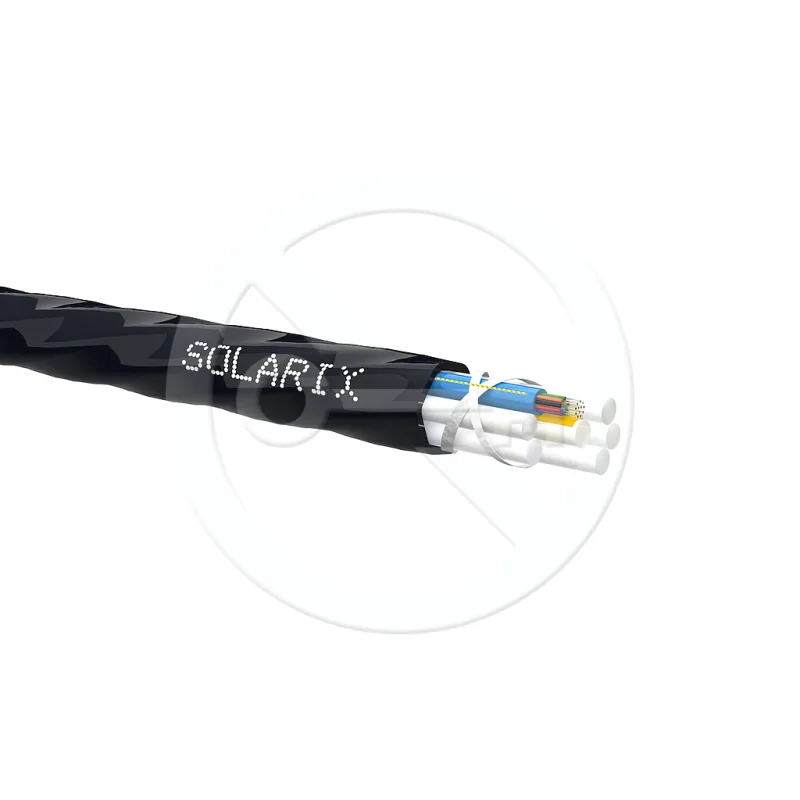 SOLARIX Zafukovací kabel Micro 12vl 9/125 HDPE Fca černý 70299129