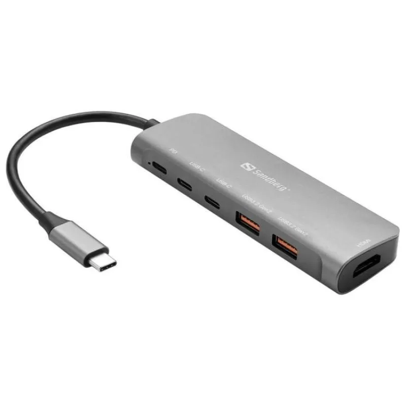 Sandberg USB-C Dock HDMI + 2xUSB-A + 2xUSB-C + PD100W (136-65)