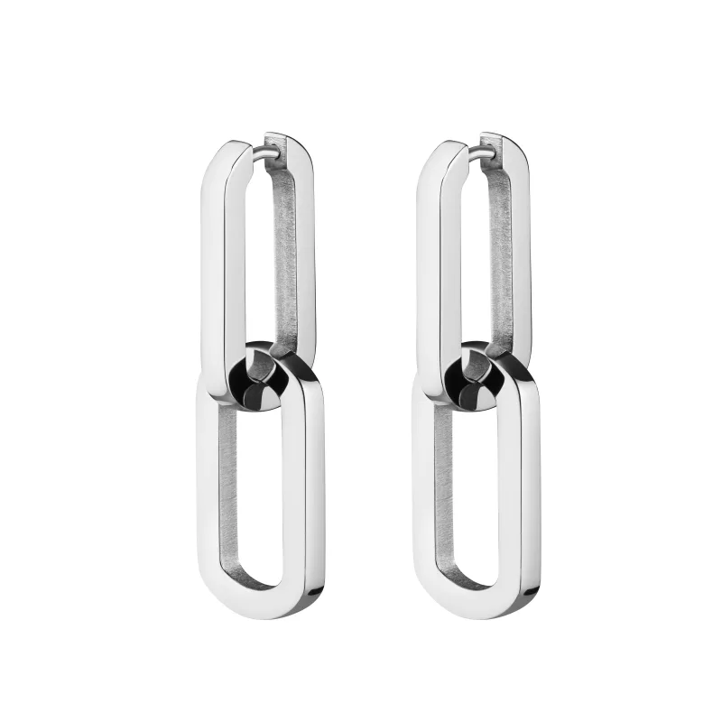 Dámske strieborné náušnice Rosefield Dual Hoops JEDHS-J586