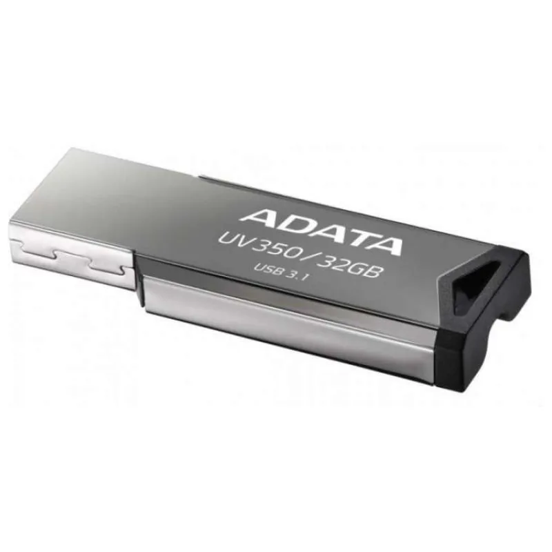 ADATA FlashDrive UV350 32GB / USB 3.2 Gen1 / stříbrná (AUV350-32G-RBK)
