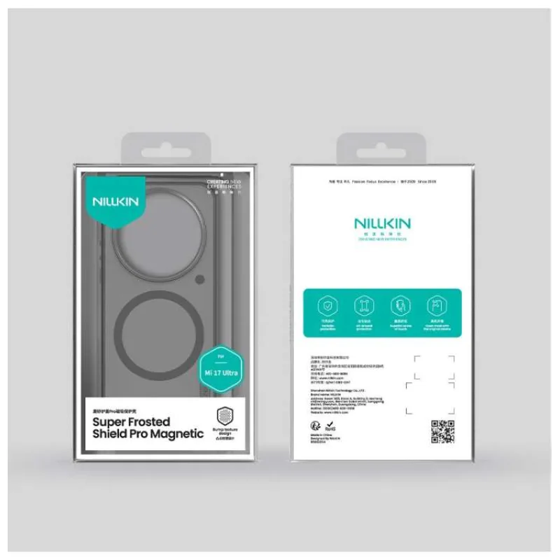 Nillkin Super Frosted PRO Magnetic Zadný Kryt pre Xiaomi 17 Ultra Transparent Black (6902048310414)
