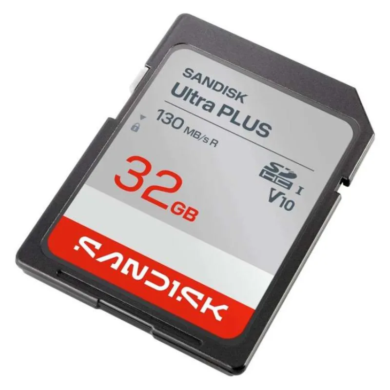 Sandisk Ultra PLUS SDHC karta 32GB UHS-I,V10, U1, C10, (130MB/s) (SDSDUB3-032G-GN6IN)