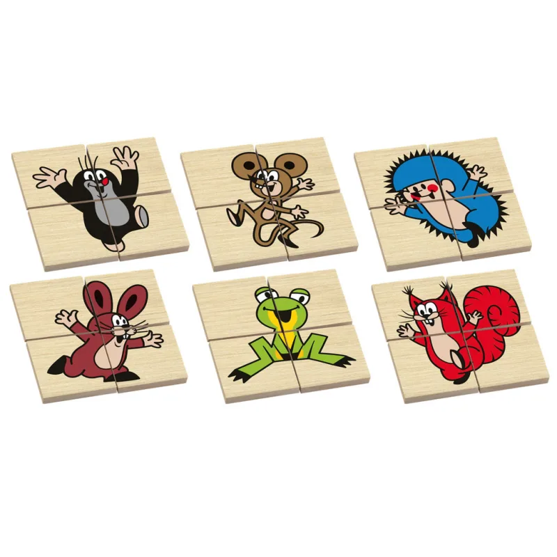 Detoa Detoa Drevené puzzle Krtko