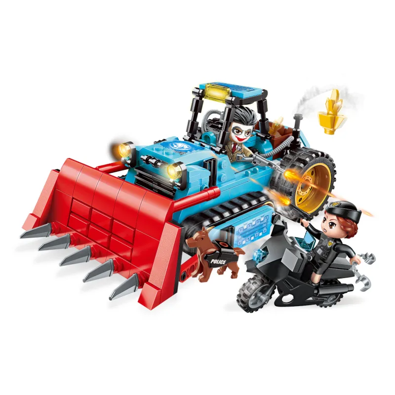 Qman Qman Police Battle Force W1927 Buldozer