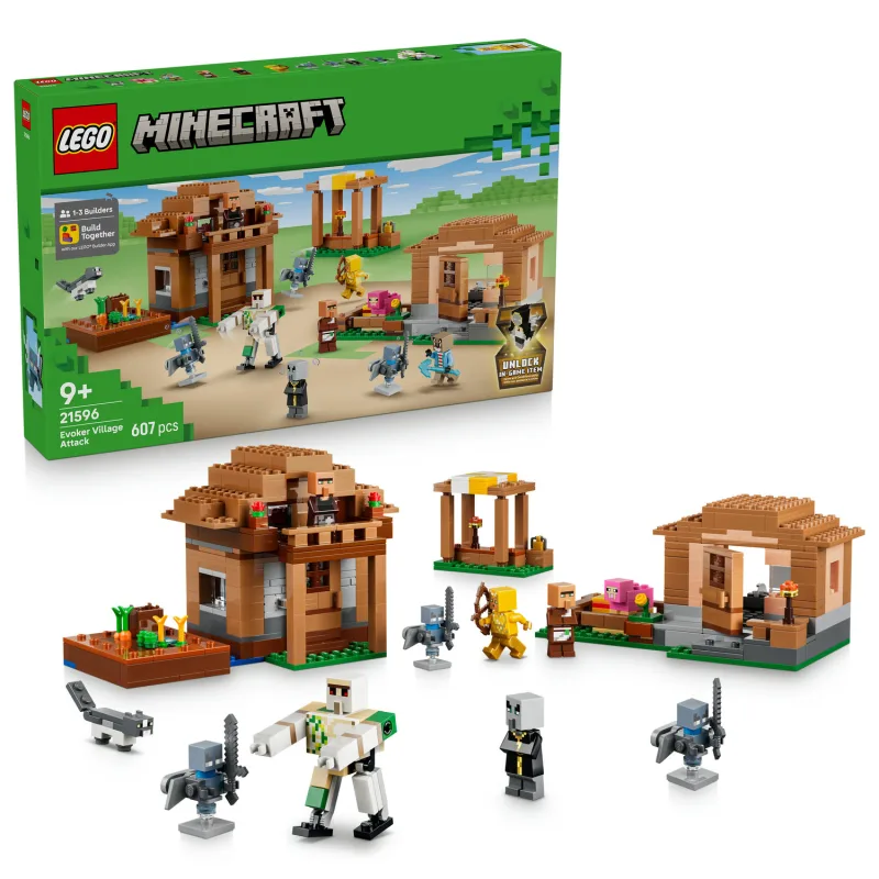 LEGO Minecraft® 21596 Útok Mága na dedinu