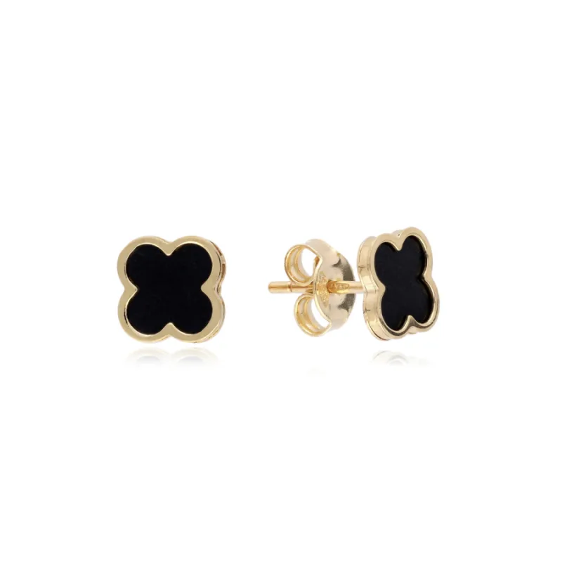 Náušnice zo žltého zlata ONYX MOISS EA001373, 1.35 g