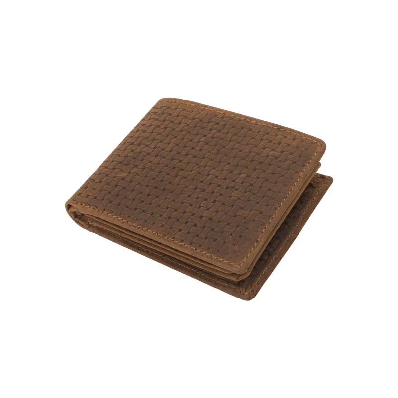 Pánska Kožená Peňaženka IMPEX - hnedá 9,5x12 cm Veľkosť: UNI