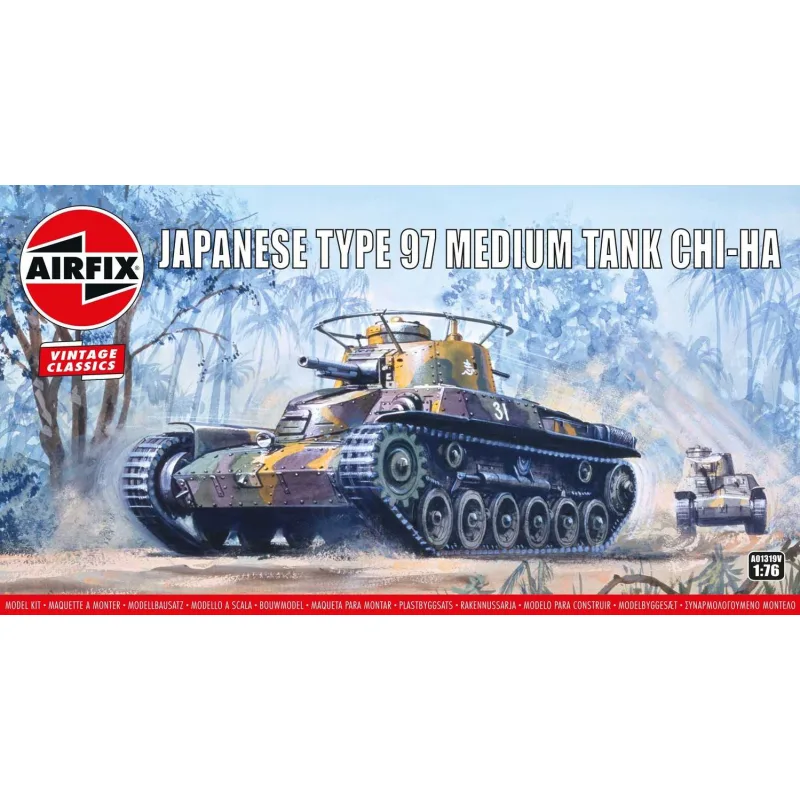 Airfix Classic Kit VINTAGE tank A01319V - Typ 97 Chi Ha Japonský tank (1:76)