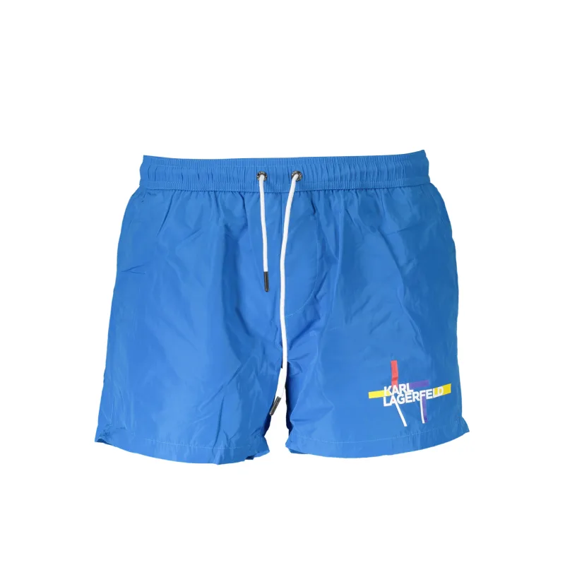 Pánske Plavky KARL LAGERFELD BEACHWEAR - Modrá Farba: Modrá, Veľkosť: S