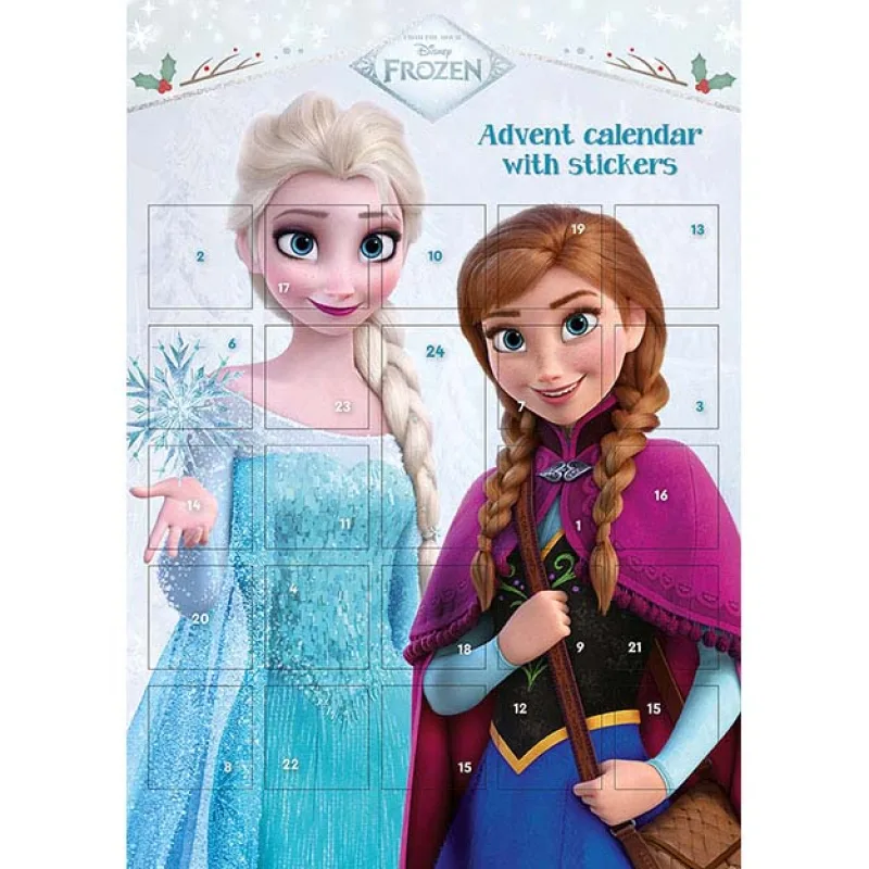 Jiri Models Adventný kalendár so samolepkami FROZEN - Ľadové kráľovstvo