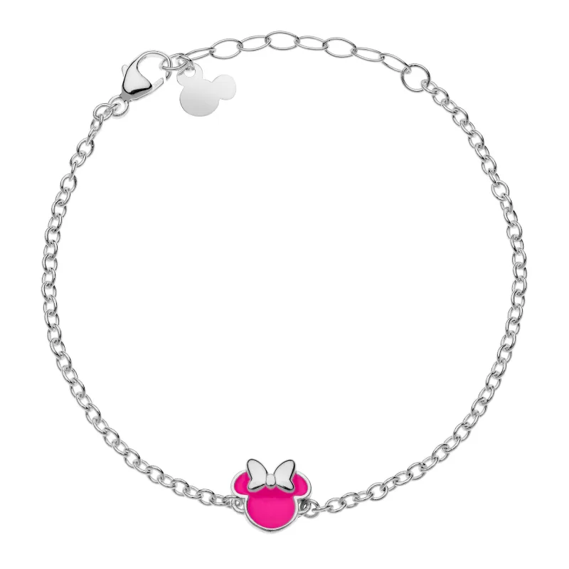 Detský náramok Disney Minnie Mouse strieborný BS00058SL-55.CS