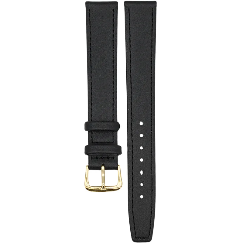Extra predĺžený koženkový remienok na hodinky 20 mm čierny JORDAN KERR 1001XXLY20