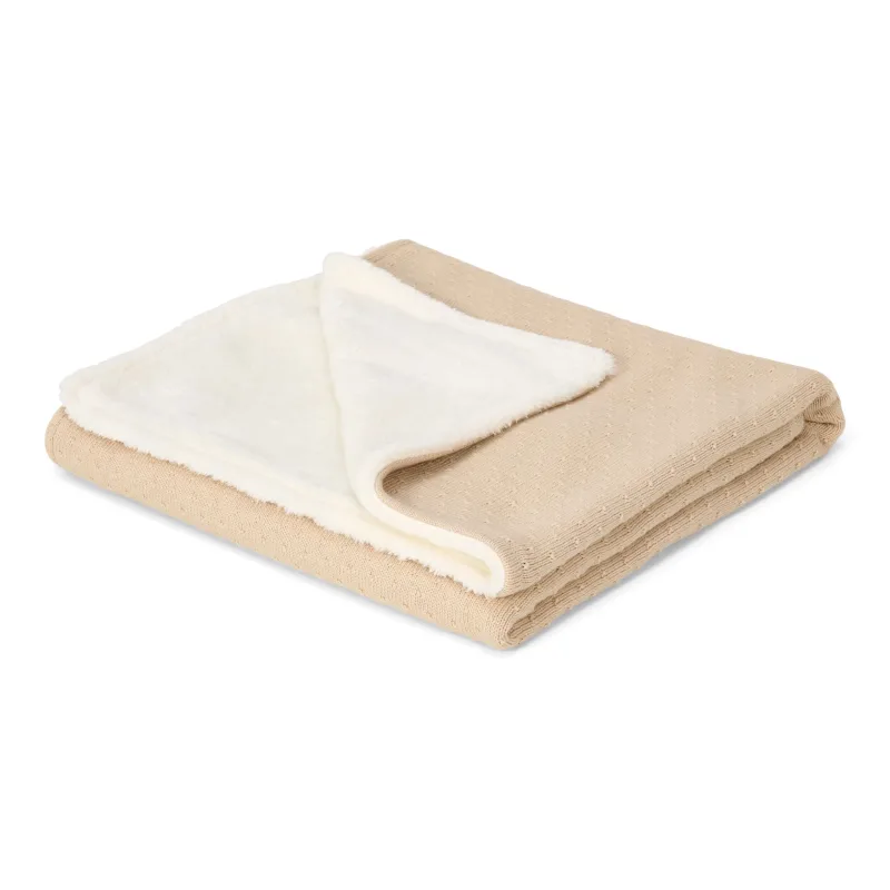 Little Dutch Deka pletená / fleece 70x100 Pure Soft Beige