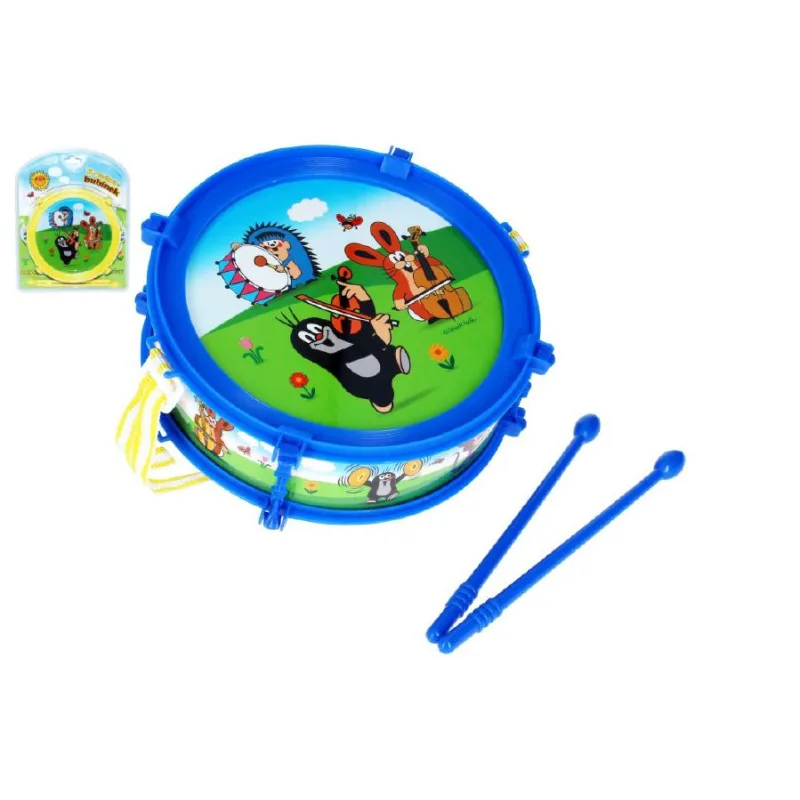 Wiky Krtko/Krtkov bubienok plast 20cm + 2 paličky asst 2 farby