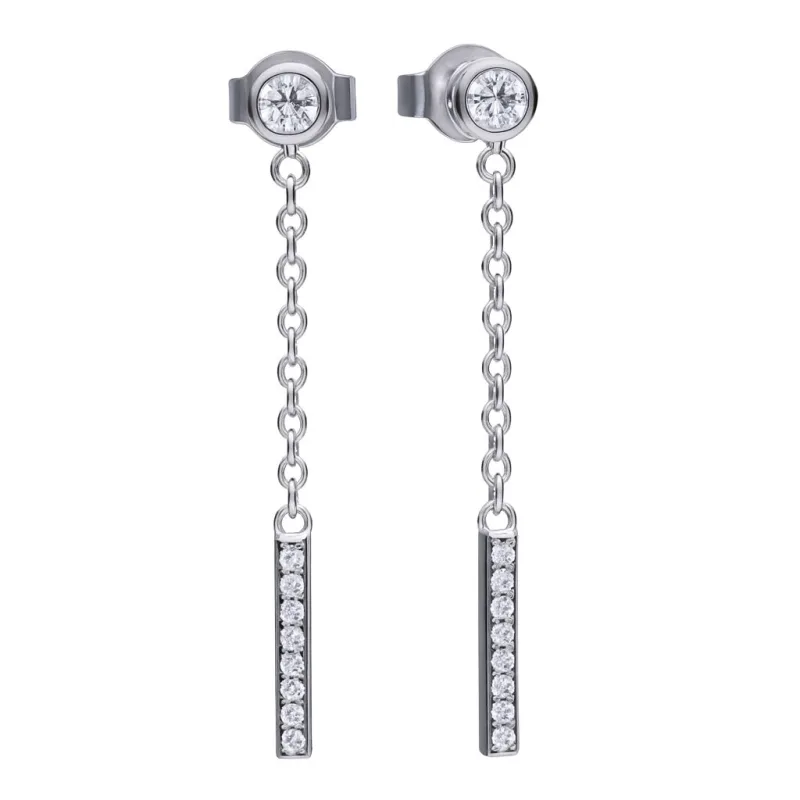 Dámske Náušnice DIAMONFIRE DÁMSKE 6219191082 (3CM )