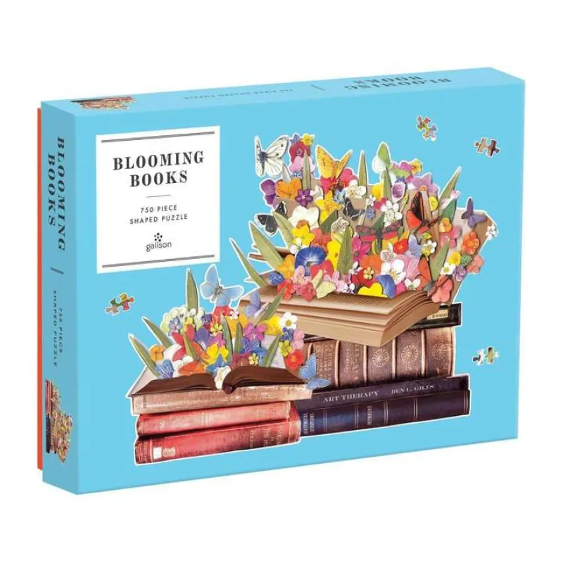 Galison Galison Puzzle Kvitnúce knihy 750 dielikov